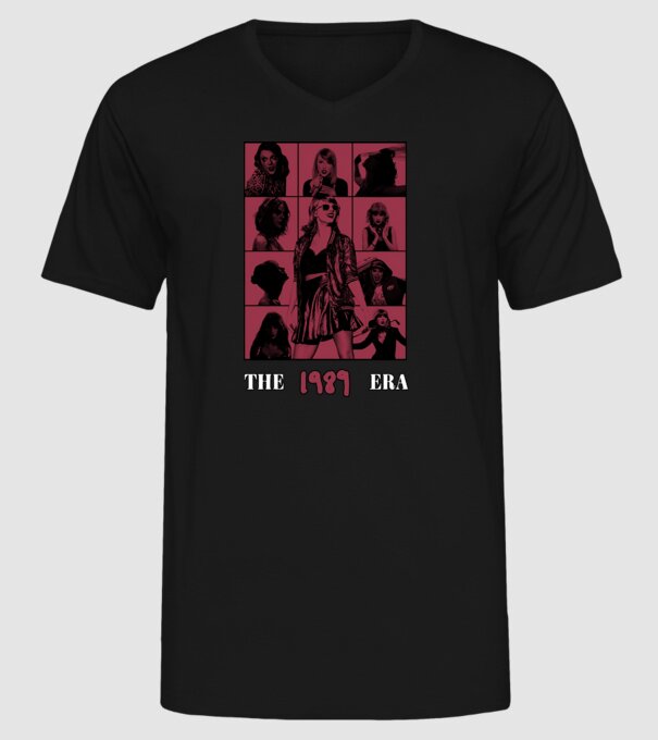 Taylor Swift ERAS red model negru pe tricou