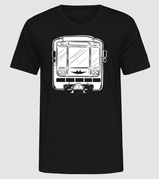 Trenuri model negru pe tricou