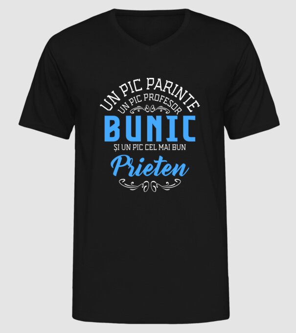 Un pic părinte, un pic profesor - bunic - și un pic cel mai bun prieten model negru pe tricou