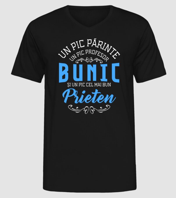 Un pic părinte, un pic profesor - bunic - și un pic cel mai bun prieten model negru pe tricou