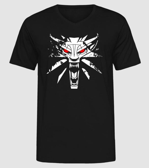 Witcher model negru pe tricou