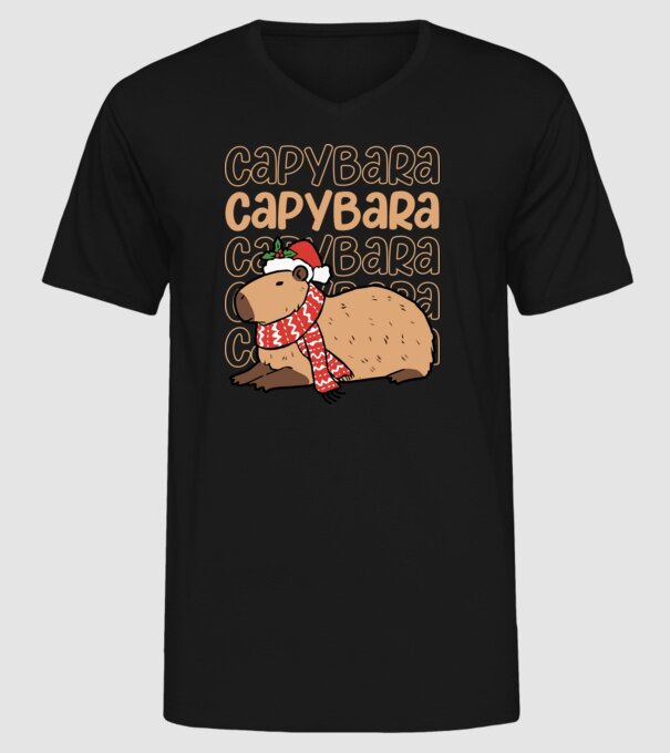 Xmas Cappy model negru pe tricou