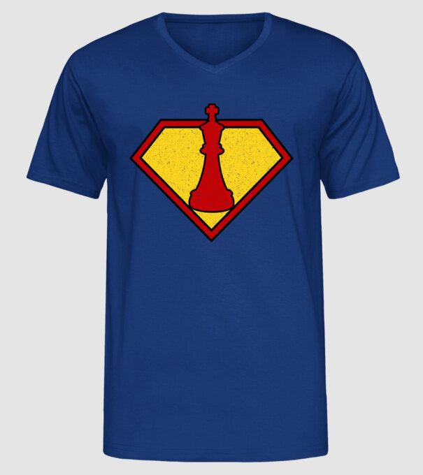 SuperChess rege model albastru regal pe tricou