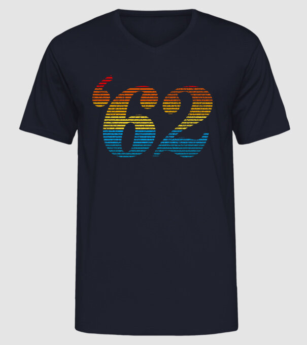 Retro Birthday 1962 model albastru închis pe tricou