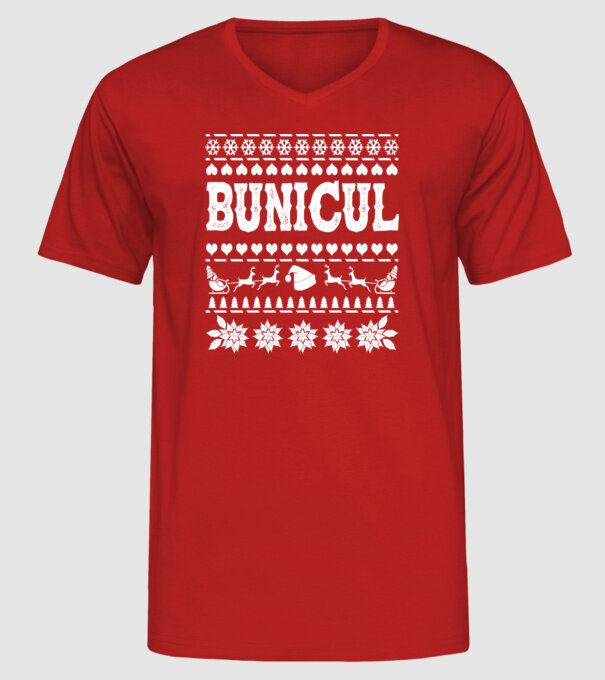 Bunicul model roșu pe tricou