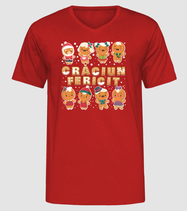 crăciun Fericit model roșu pe tricou