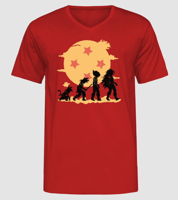 dragonball evolution model roșu pe tricou