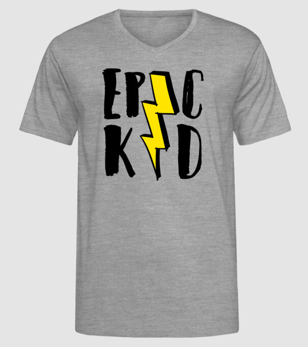EpicKid model gri pe tricou