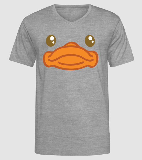 Rață carnaval model gri pe tricou