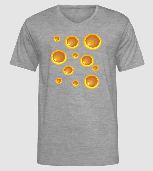 Cașcaval carnaval model gri pe tricou