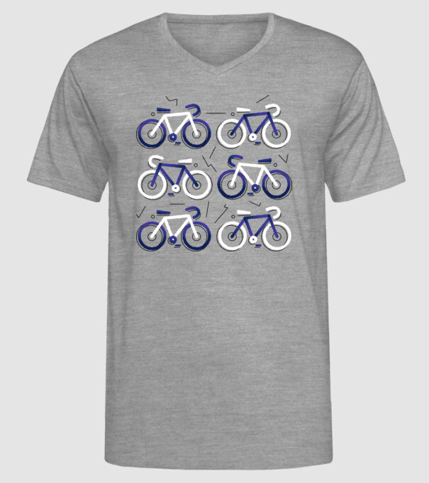 Bikes model gri pe tricou