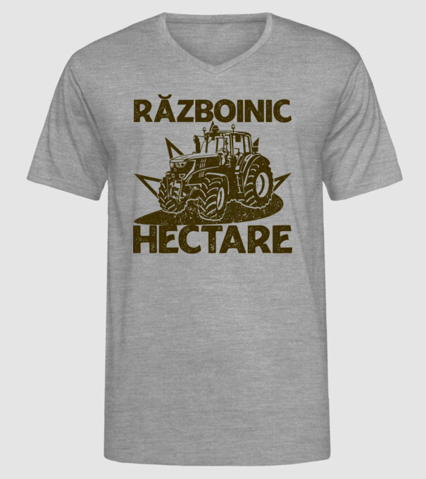 Războinic Hectare model gri pe tricou