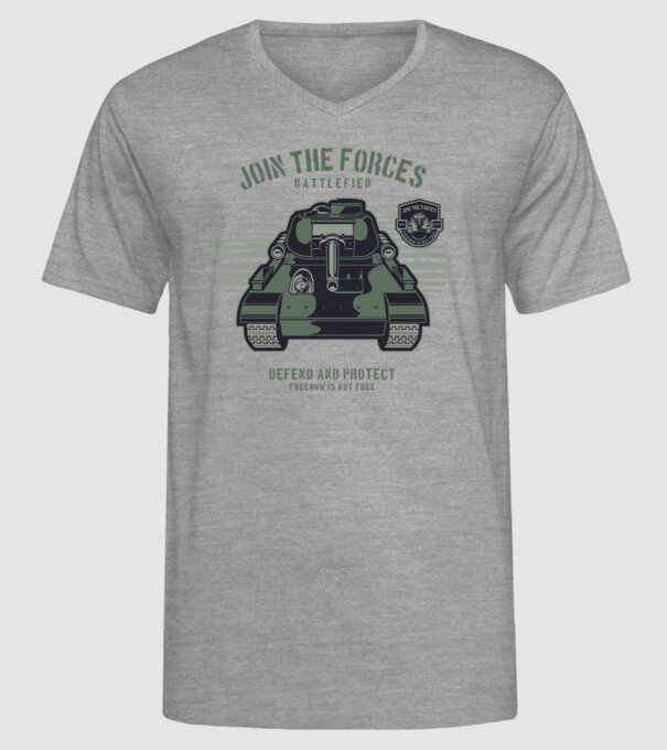 Tancuri model gri pe tricou