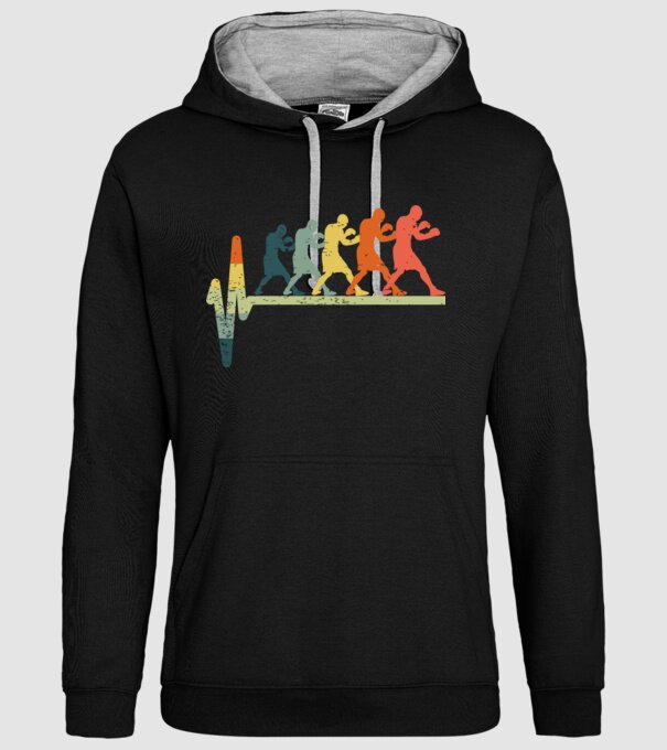 Box EKG model negru pe tricou
