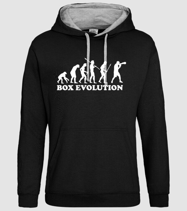 Box evolution model negru pe tricou