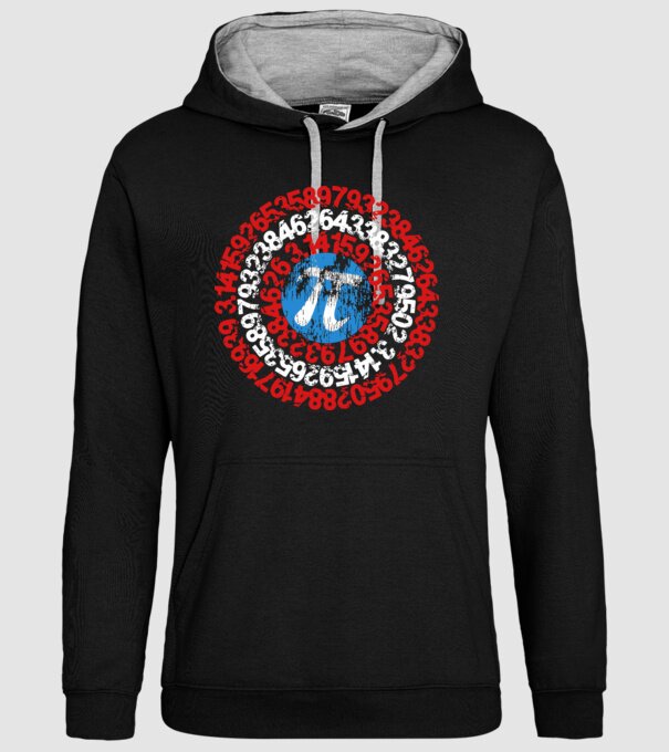 Captain PI model negru pe tricou