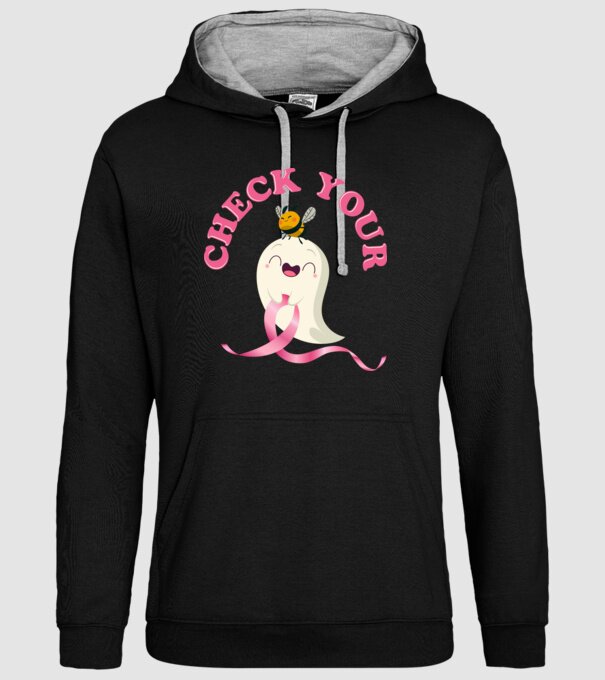 Check your boo-bees model negru pe tricou