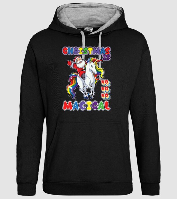 CHRISTMAS IS MAGICAL model negru pe tricou