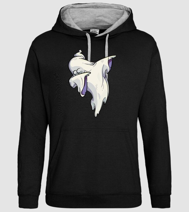 Dab ghost model negru pe tricou