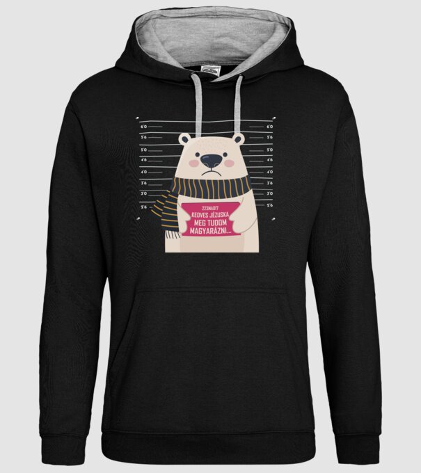 DearSanta model negru pe tricou