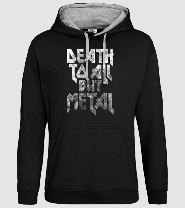 Death but metal model negru pe tricou