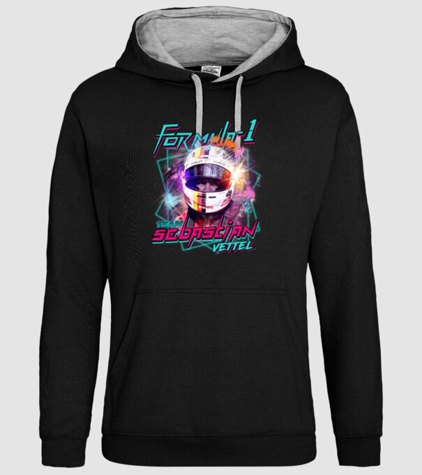 FORMULA 1 VETTEL model negru pe tricou
