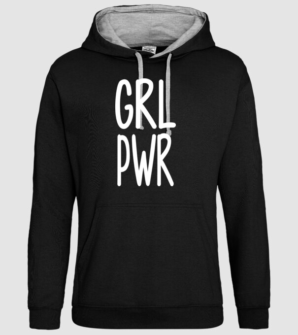 Girl Power model negru pe tricou