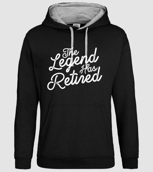 Legend has retired model negru pe tricou
