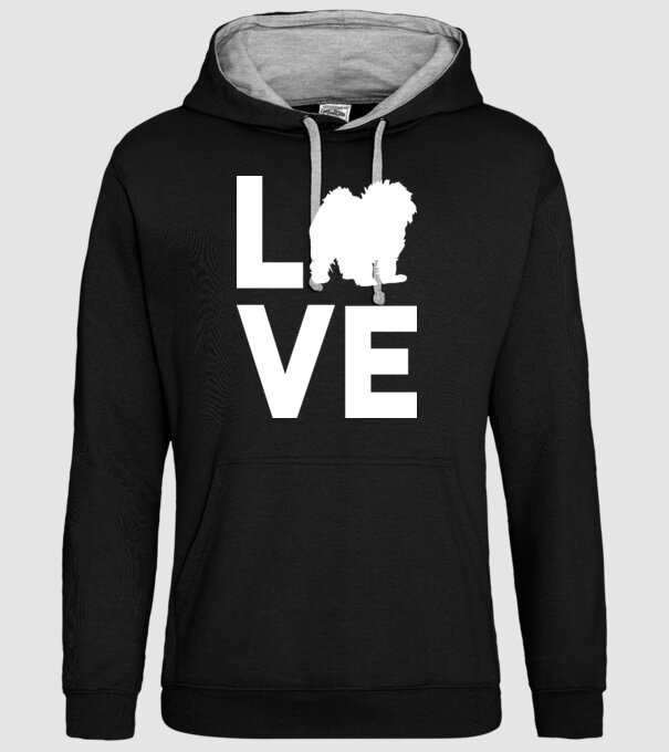 LOVE Bolognese model negru pe tricou