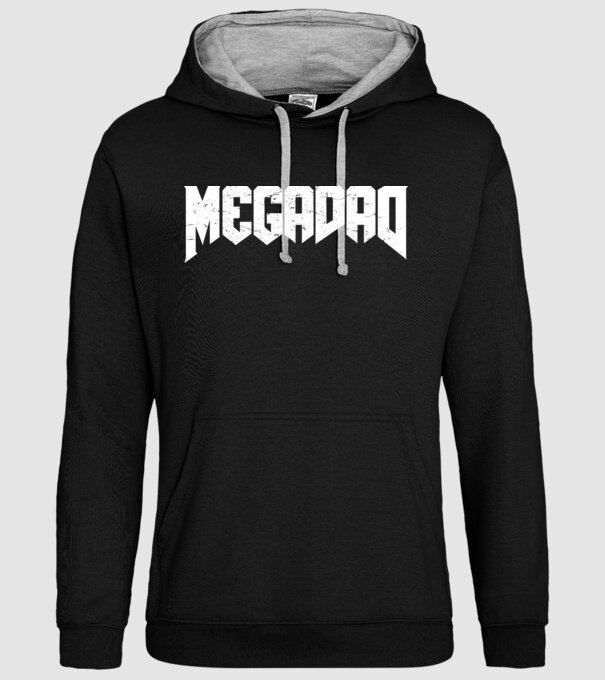 Megadad model negru pe tricou