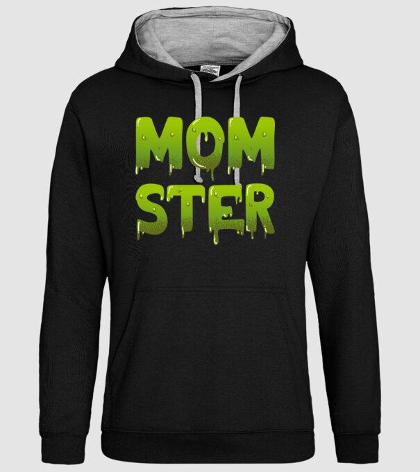 Momster model negru pe tricou