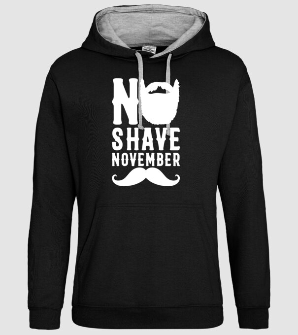 No shave november model negru pe tricou