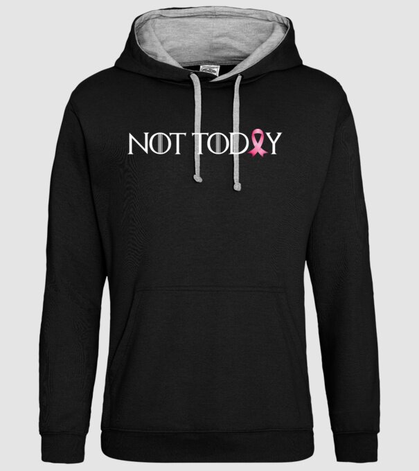 Not today model negru pe tricou