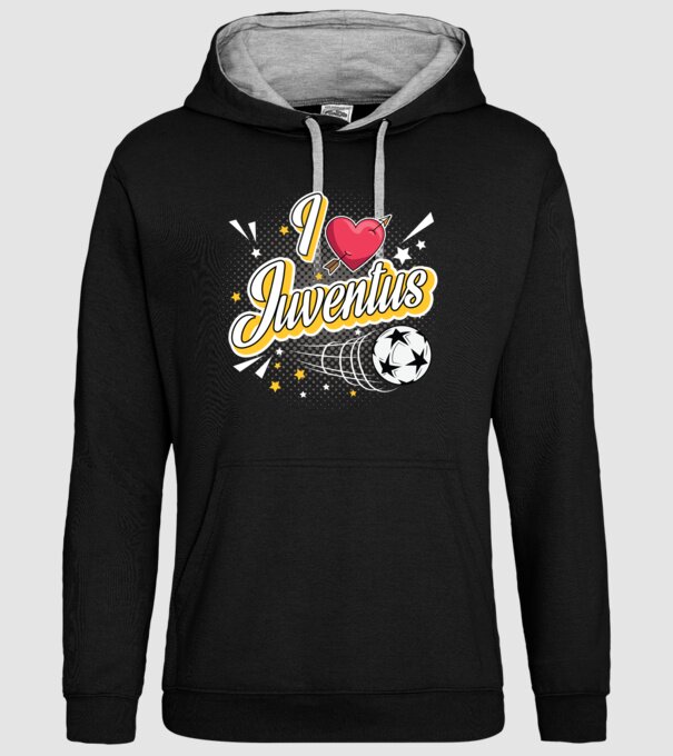 Popart Liverpool Juventus model negru pe tricou
