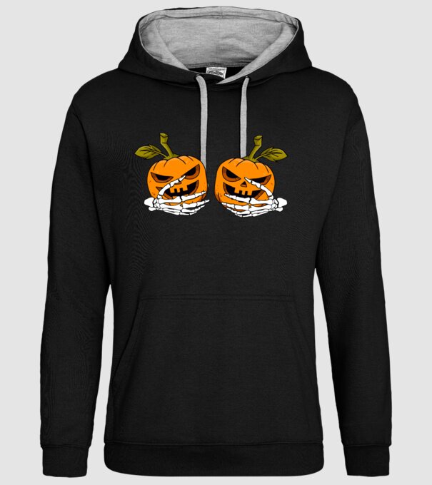 Pumpkin titts model negru pe tricou