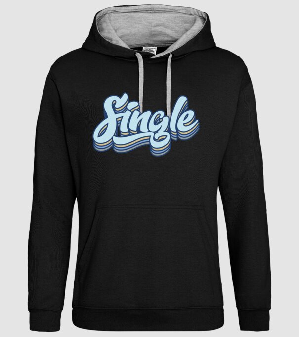 Retro single model negru pe tricou