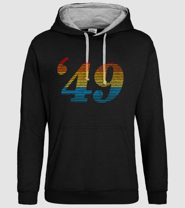 Retro Birthday 1949 model negru pe tricou