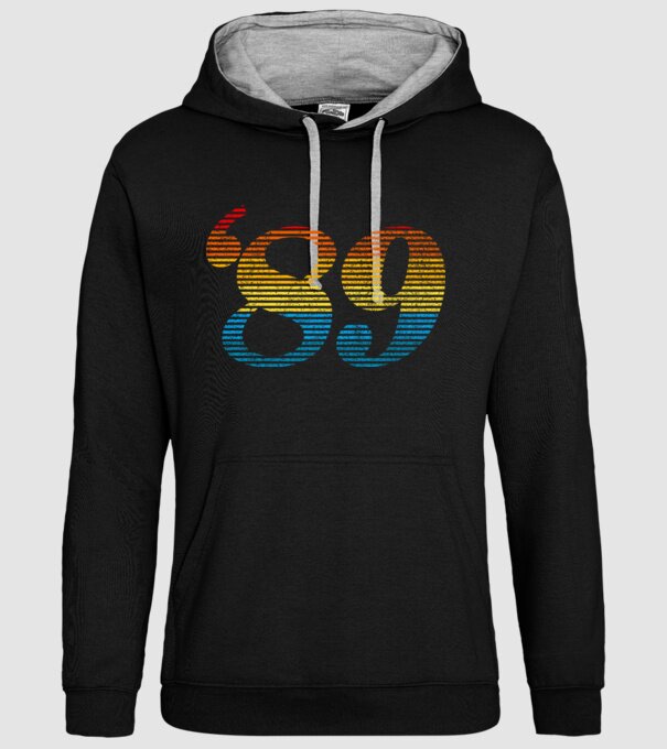 Retro Birthday 1989 model negru pe tricou