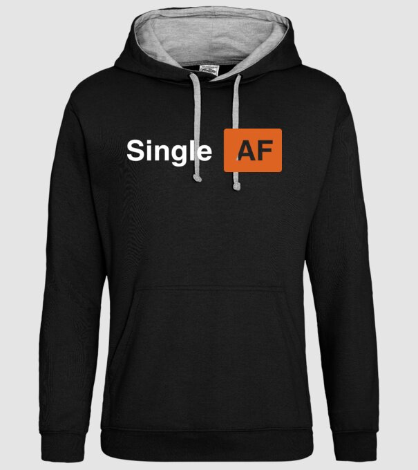 Single AF model negru pe tricou