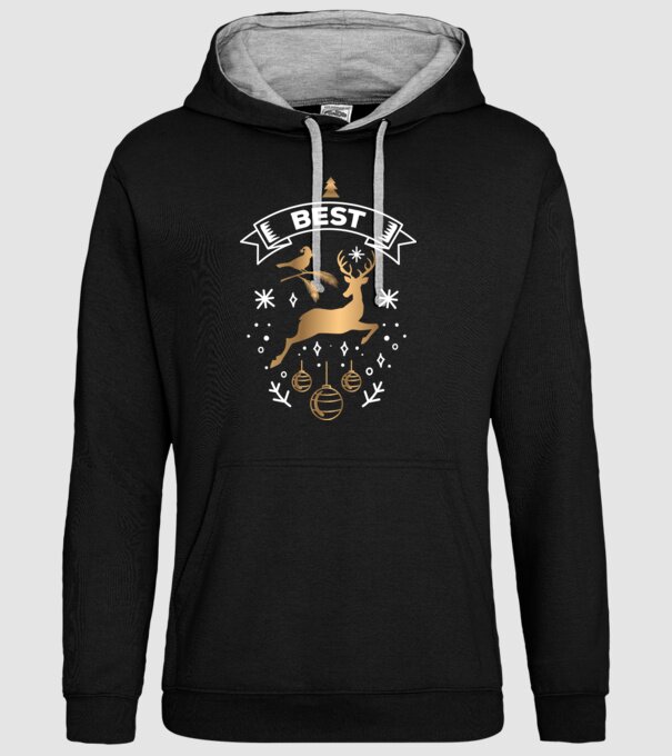 Best Friends Christmas 1 model negru pe tricou