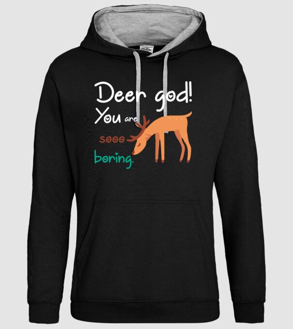 You = boring model negru pe tricou