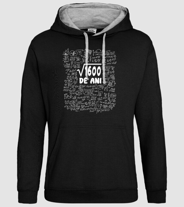 √1600 de ani model negru pe tricou