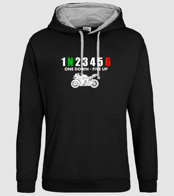1N23456 model negru pe tricou