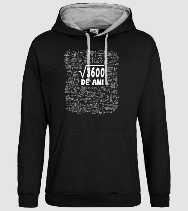 √3600 de ani model negru pe tricou