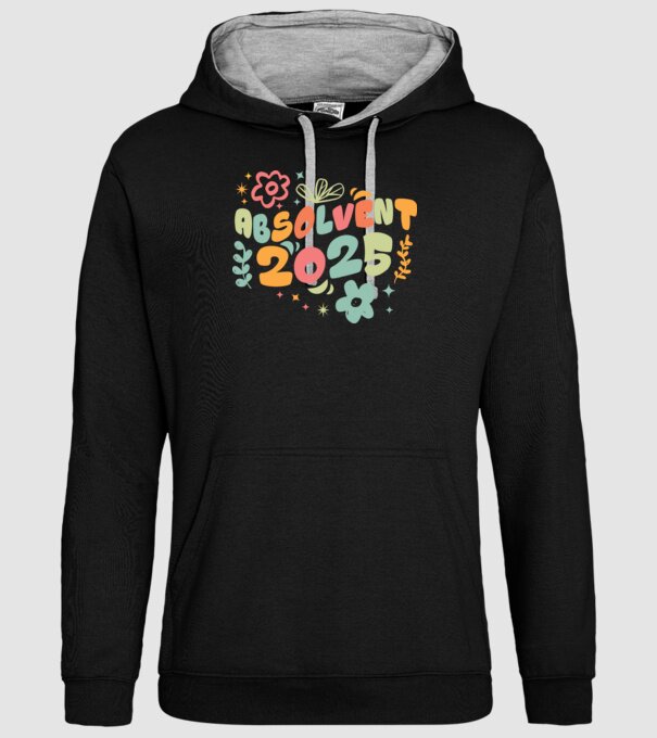 Absolventa 2025 model negru pe tricou