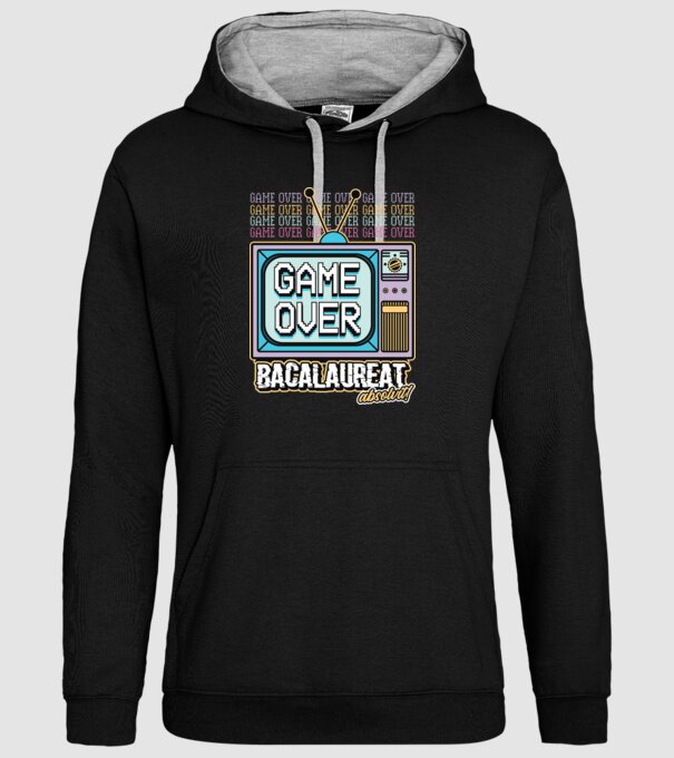 Absolvire retro bacalaureat model negru pe tricou