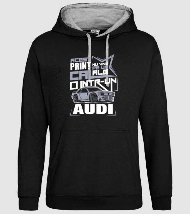 Acest prinț nu vine pe un cal alb, ci într-un Audi model negru pe tricou