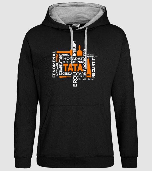 Acronimele tatălui model negru pe tricou