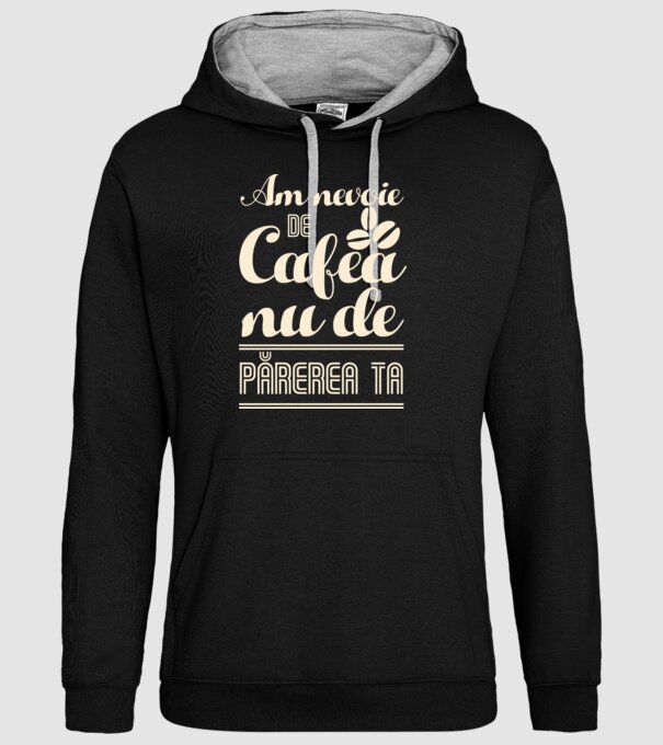 am nevoie de cafea, nu de părerea ta model negru pe tricou