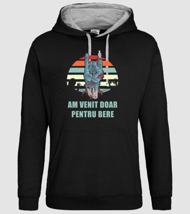 Am venit doar pentru bere model negru pe tricou
